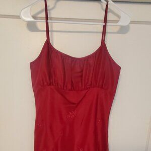 INC Red slip dress - size 8